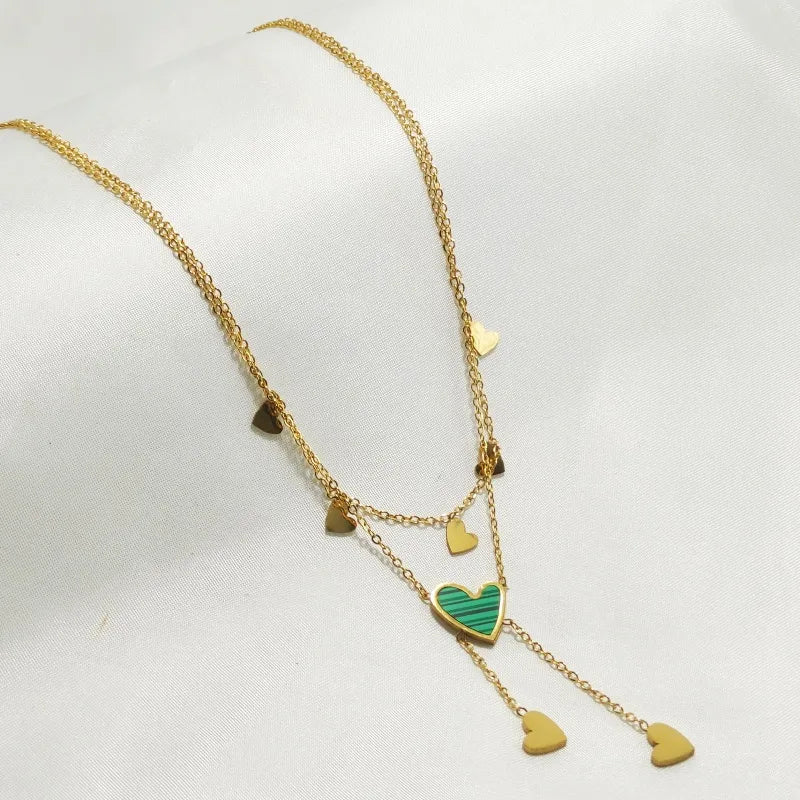 Malachite Heart ~ Necklace