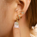 Clover Drop Hoop ~ Earrings