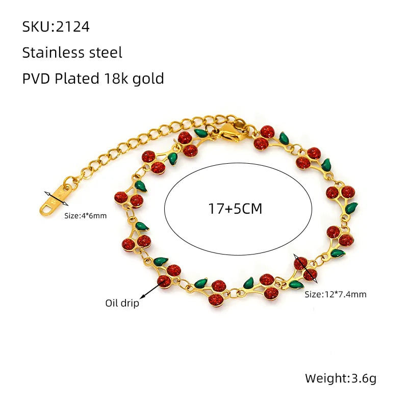 Ruby Bloom ~ bracelet