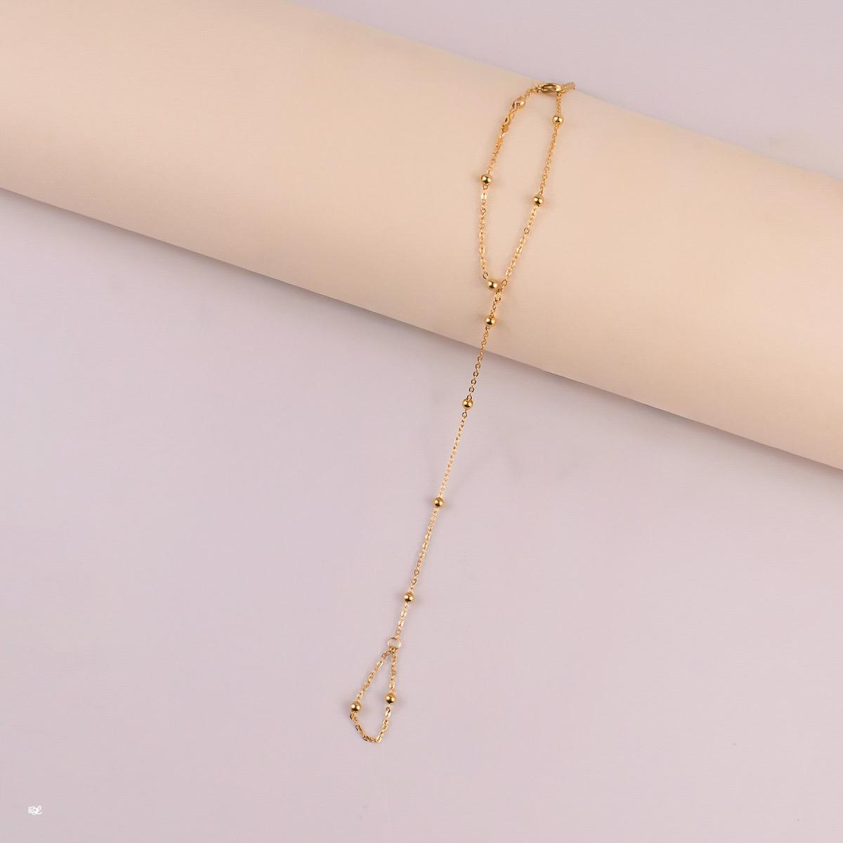 Gold Bead Station ~ Bracelet