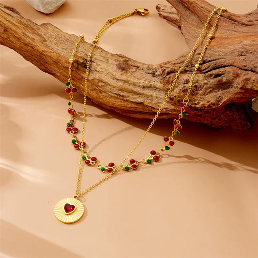 Ruby Bloom ~ Necklace