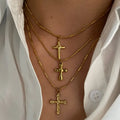 Anchor II ~ Cross necklace